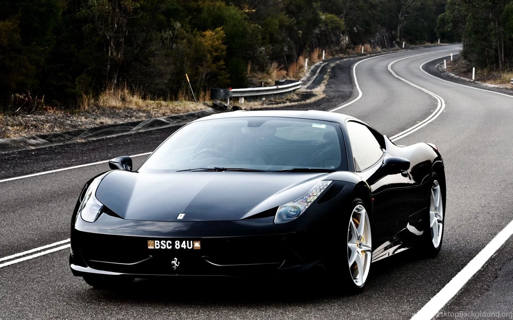 Black Ferrari 458 Wallpapers And Images   Wallpapers, Pictures, Photos