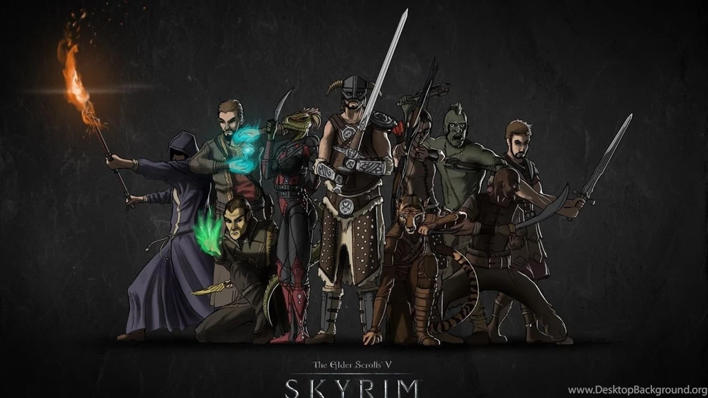 1366x768 The Khajiit, Nord, Skyrim, Imperials, The Elder Scrolls 5 ...