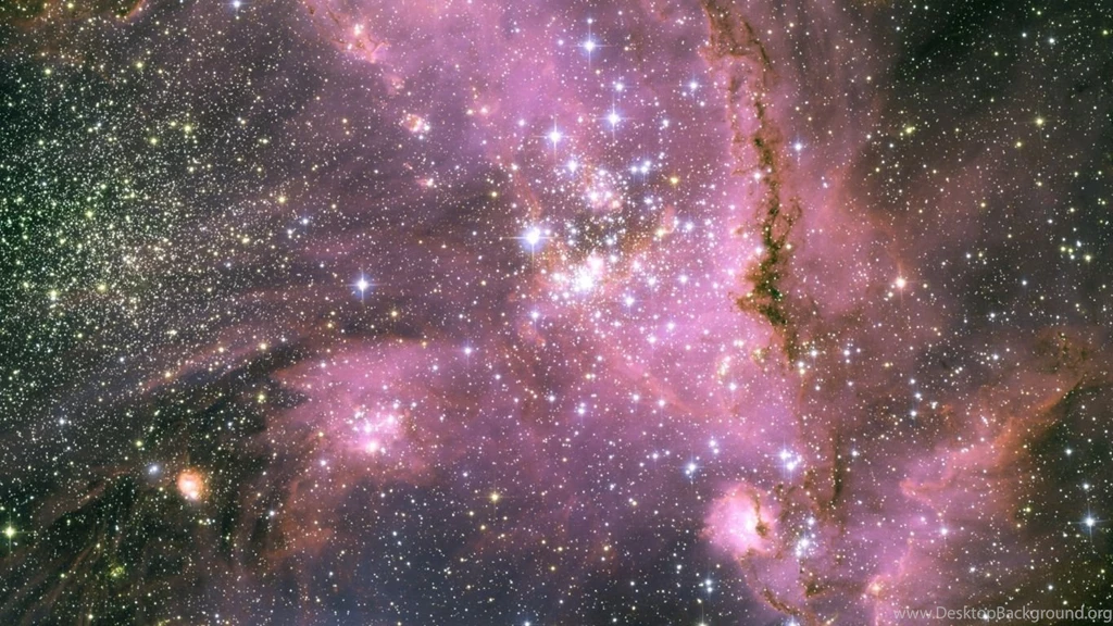Download Wallpapers 1366x768 Stars, Pink, Light, Galaxy Laptop ...