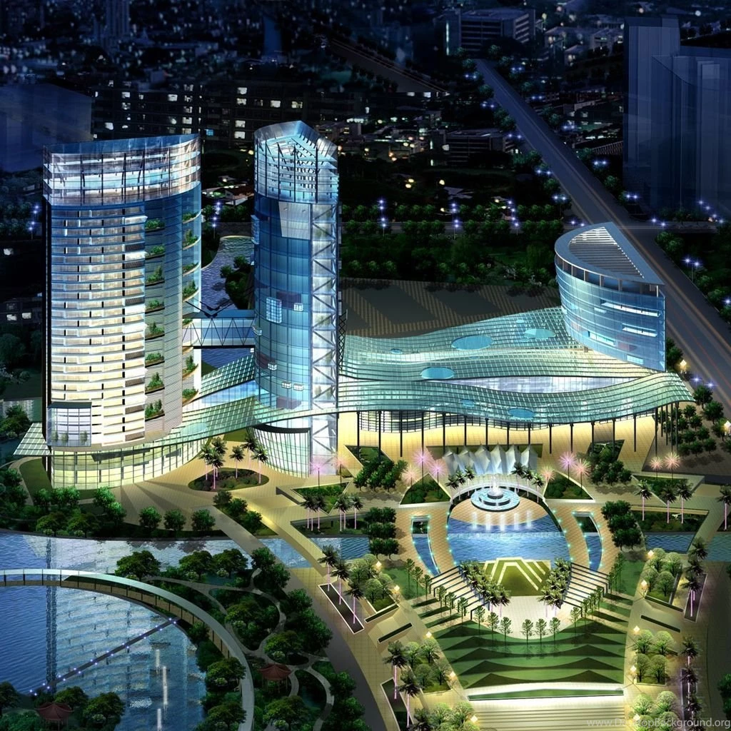 Futuristic 3D City iPad Wallpapers Download