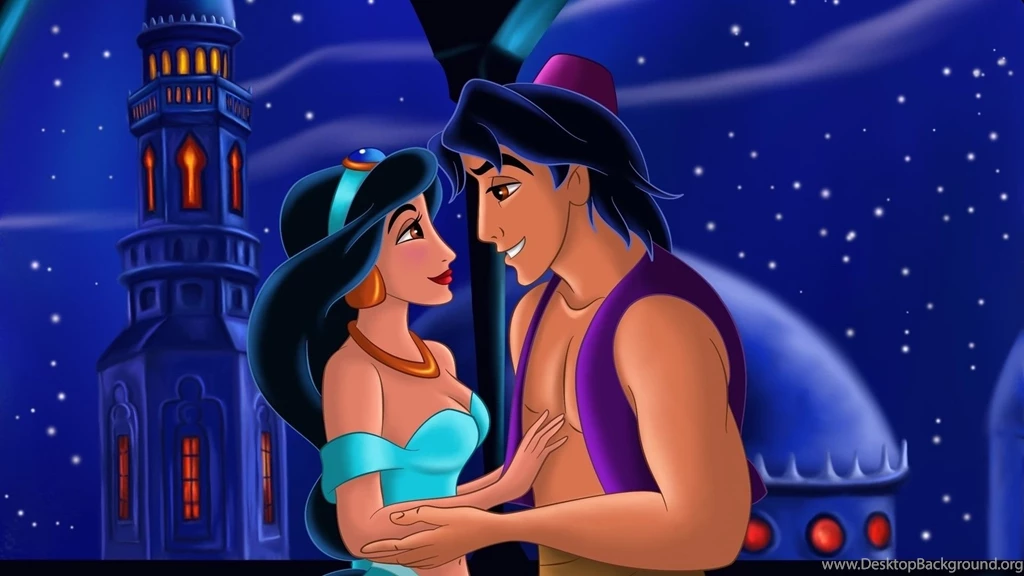 Download Wallpapers 1920x1080 Cartoon, Aladdin, Drawing, Fantasy ...