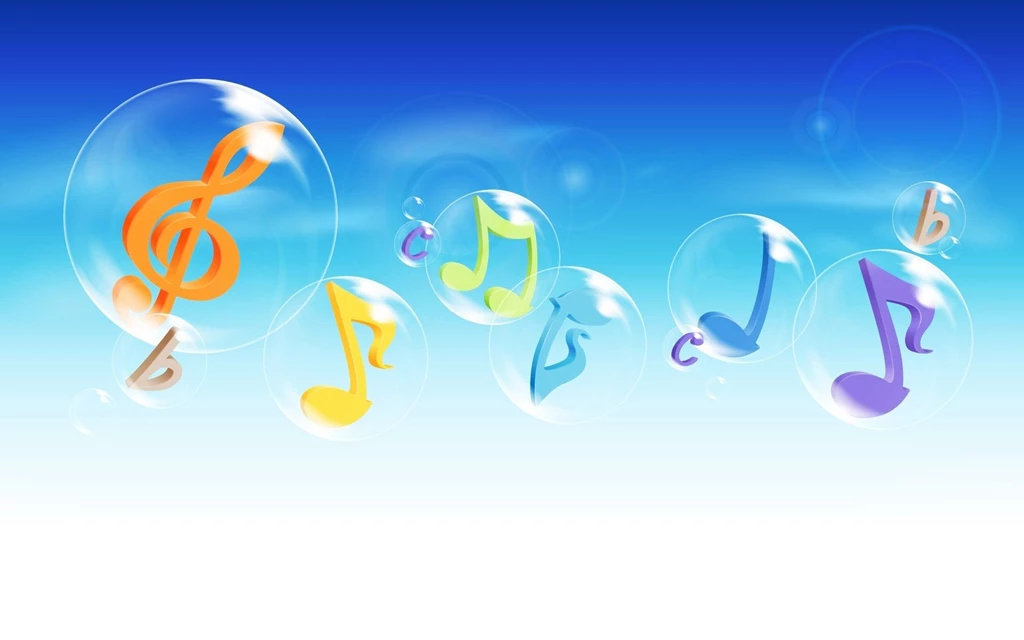 Music Notes In The Bubbles Wallpapers 27096