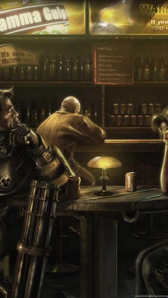 Fallout Broken Dreams Bar iPhone 5 Wallpapers