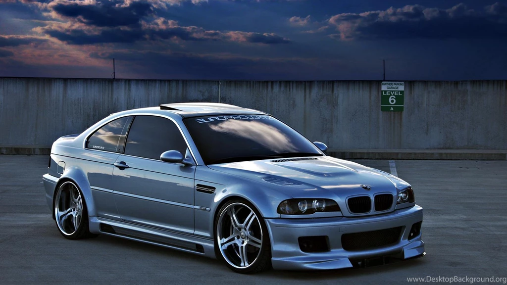 Custom Silver BMW 3 Series By Night   1920x1080   Full HD 16/9 ...