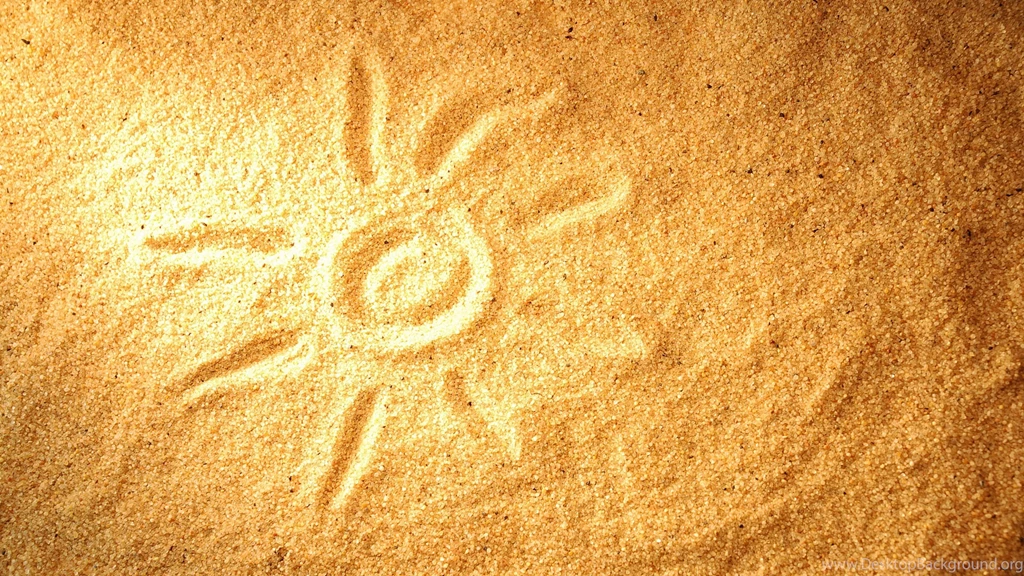 Download Wallpapers 3840x2160 Sand, Drawing, Sun 4K Ultra HD HD ...