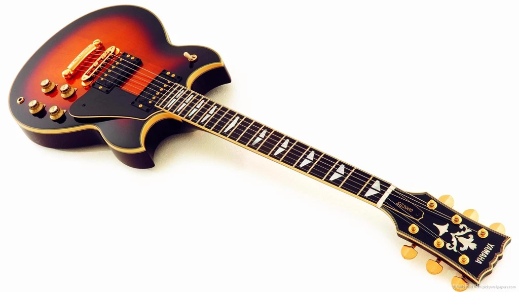 Download 1920x1080 Guitar On White Wallpapers