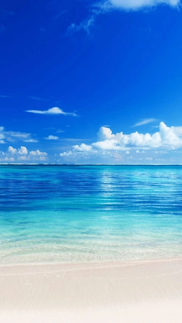 Download Wallpapers 720x1280 Sea, Beach, Horizon, Sand, Tropics ...