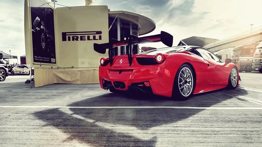 1366x768 Red Ferrari 458 Italia GT3 Desktop PC And Mac Wallpapers