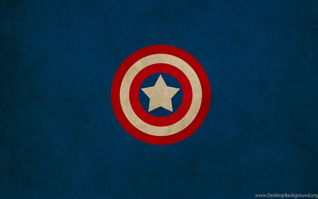 Minimalistic Captain America Shield Marvel Comics Logos Franck ...