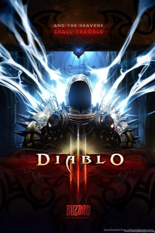 Download Diablo 3 Main Page Tyrael Wallpapers For iPhone 4