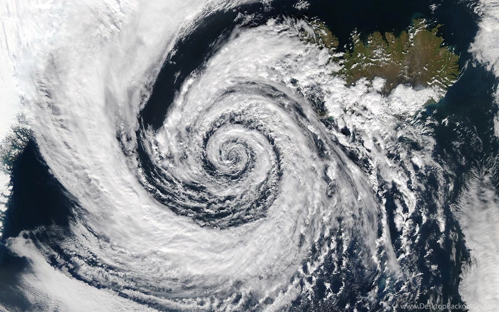 Storm Clouds Aerial Earth Planets Hurricane Typhoon Landscapes ...