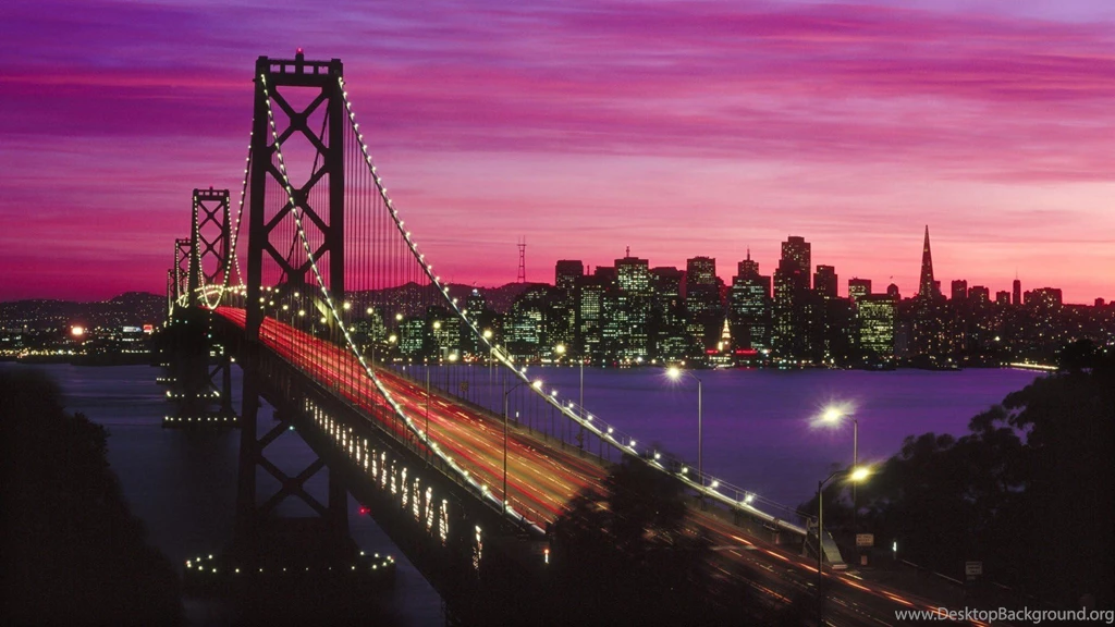 Sunset California San Francisco Bay Bridge Wallpapers