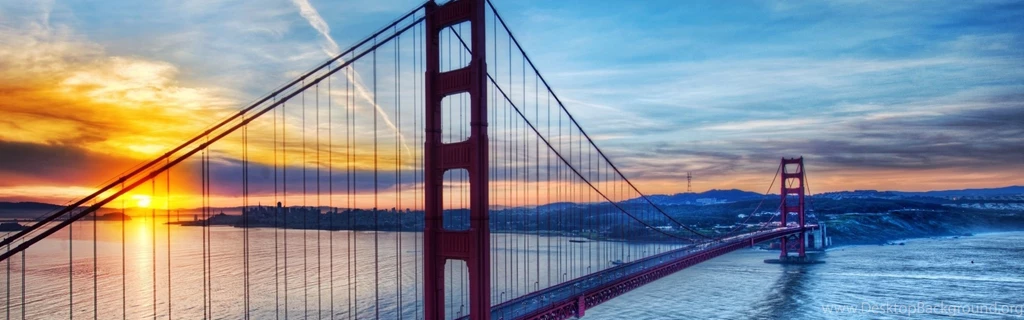 Download Wallpapers 3840x1200 Golden Gate Bridge, San Francisco ...