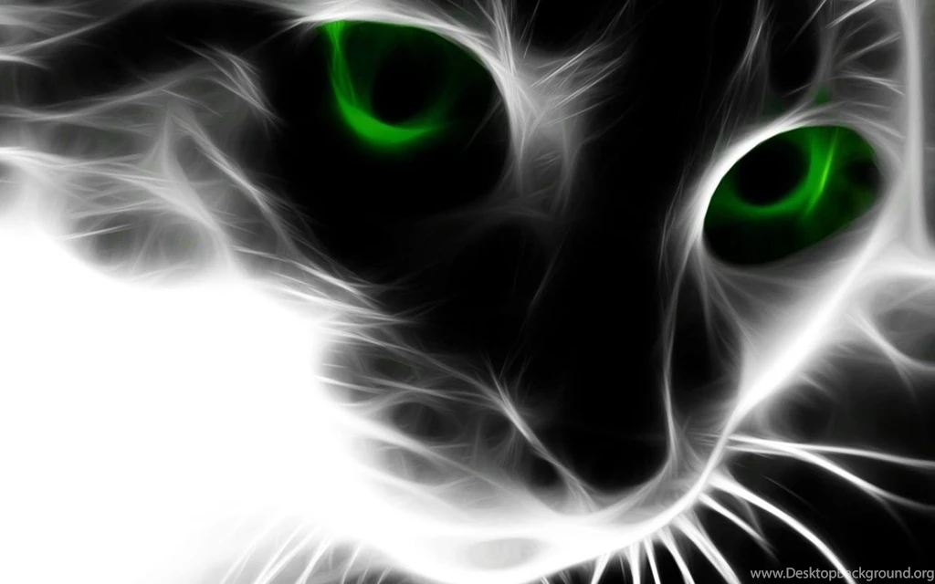 Abstract Abstract Cat Green Eyes Hd Desktop Free Download ...