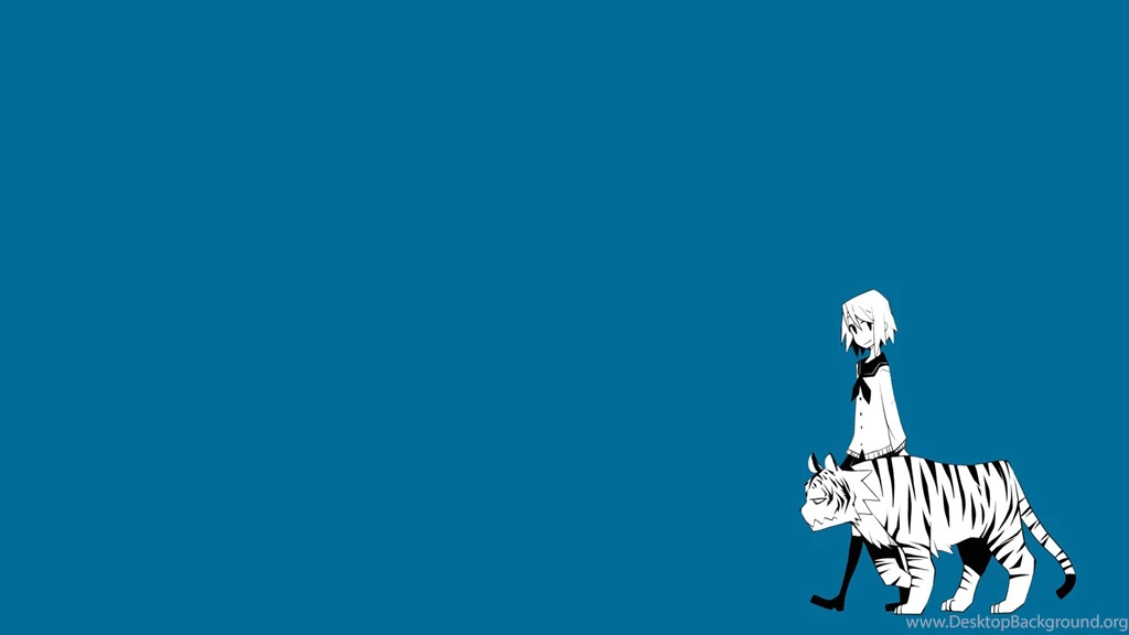 Anime Girl Solid Backgrounds HD Wallpapers