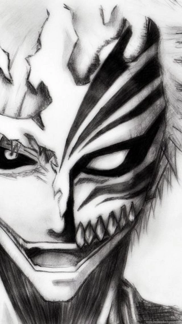 Hdscreen Bleach Hollow Ichigo Drawings Desktop Bakcgrounds