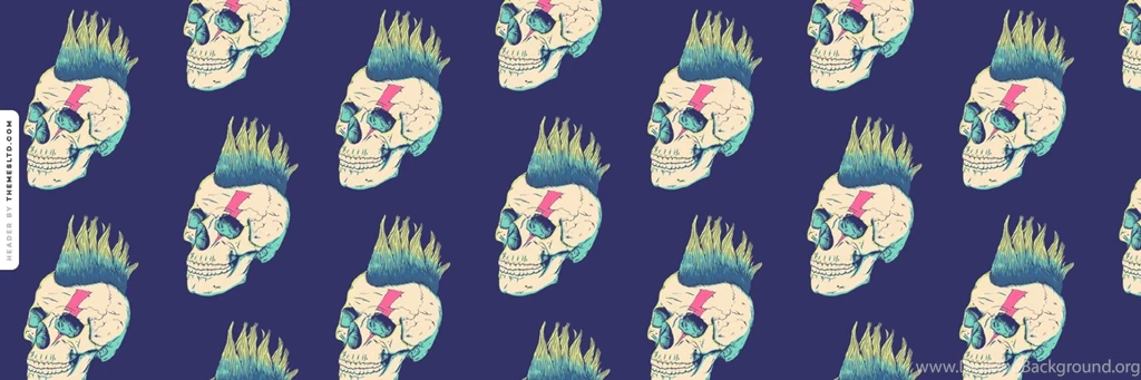 Punk Skulls With Thunderbolt Ask.fm Backgrounds Skull Wallpapers