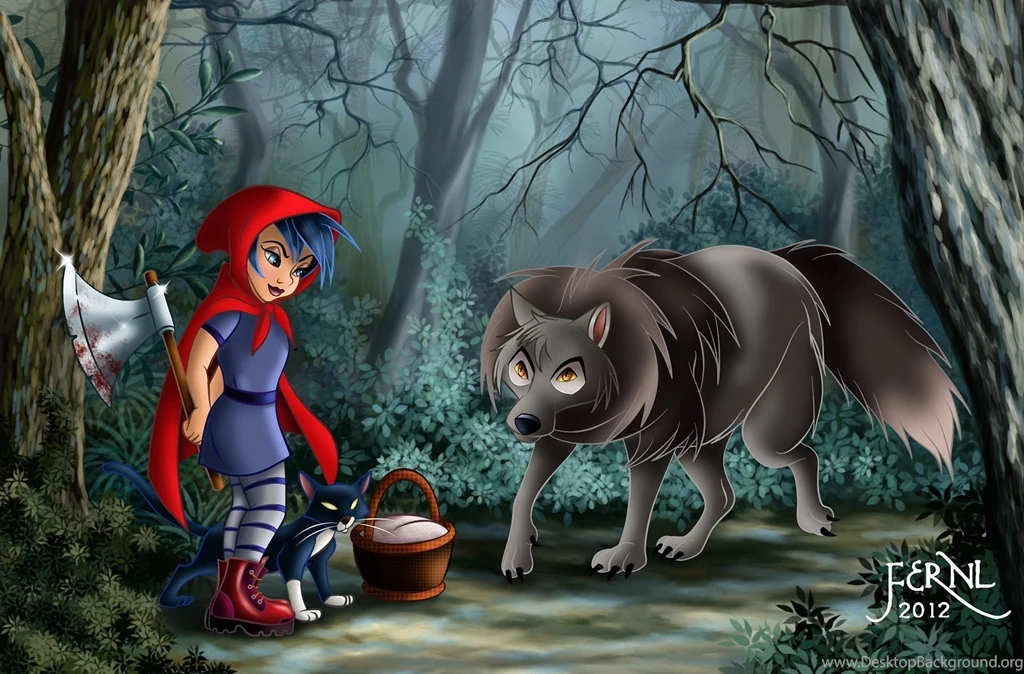 Little Girl, Red Hood, Wolf