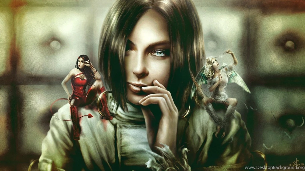 Download Fantasy Girl Devil Angel Wallpapers