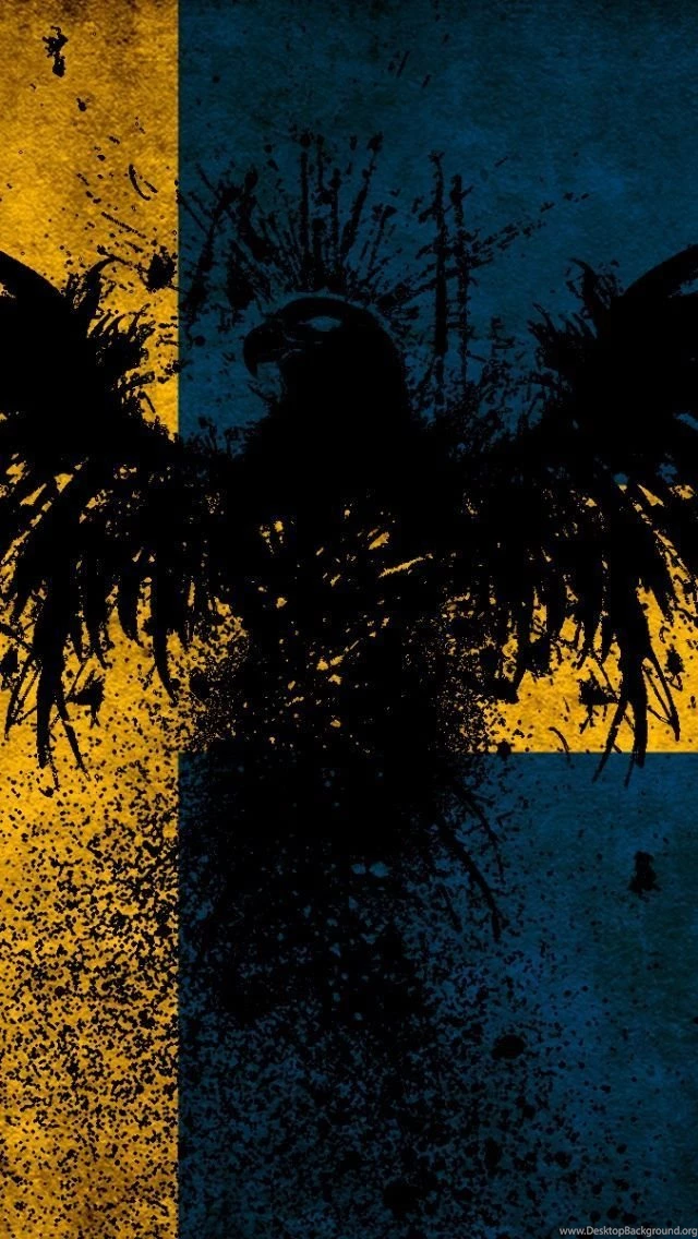 Sweden Eagle Flag iPhone 5 Wallpapers