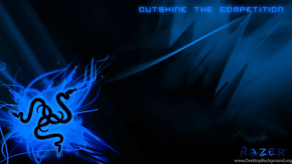 HDscreen: Razer Razer Logo Backgrounds Blue Gamers Desktop Bakcgrounds