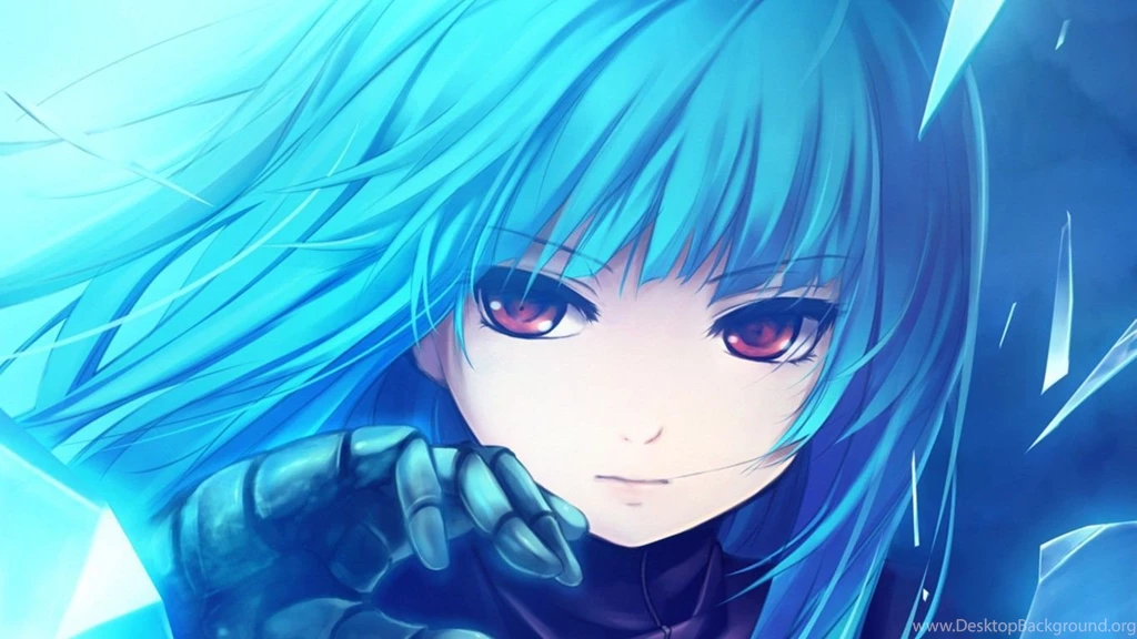 Anime, Girl, Blue   Wallpapers – Yoyowall.com