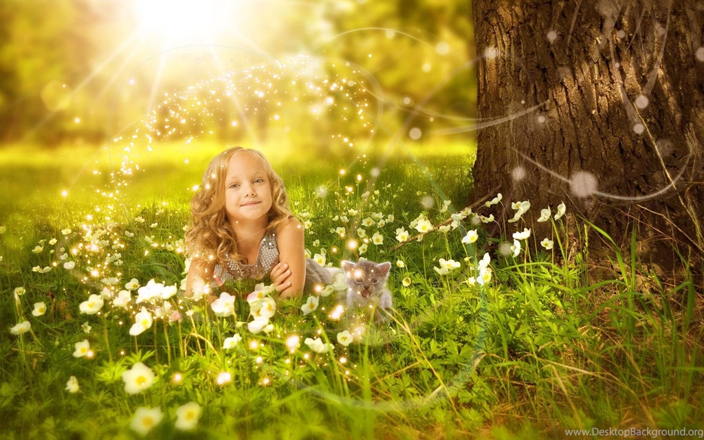 Cute Kitten Girl Wallpapers [Full HD Wallpapers]