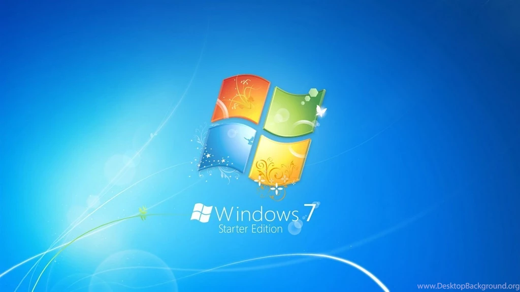 Windows7 Theme Blue Backgrounds Logo Wallpapers