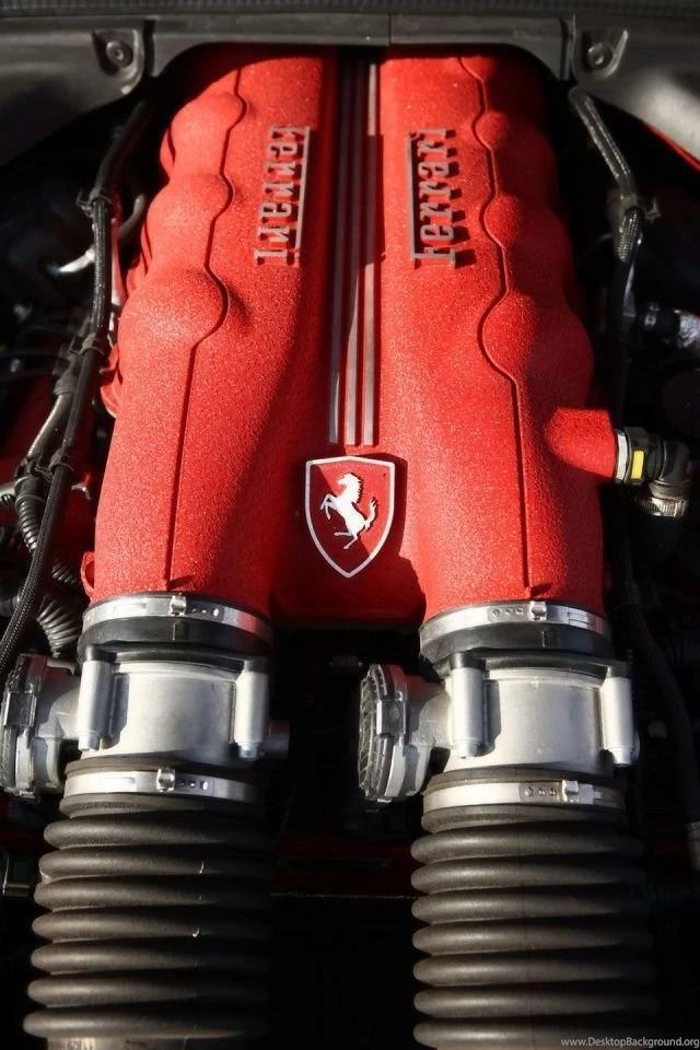 640x960 Ferrari California Engine Iphone 4 Wallpapers