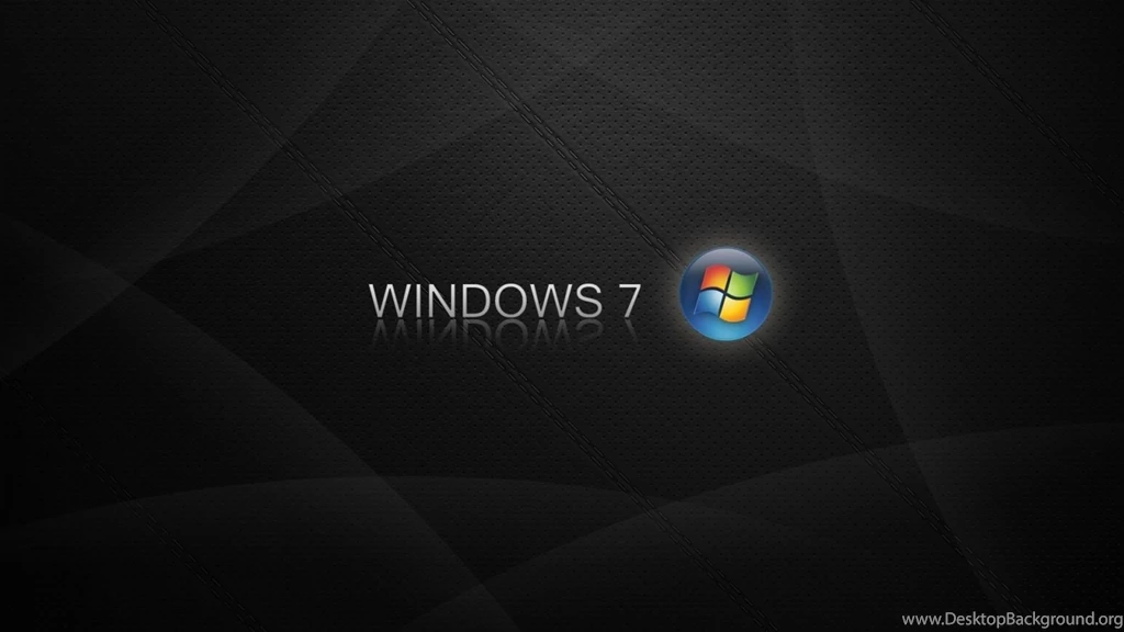 Download Wallpapers 1600x900 Windows 7, Logo, Blue, Orange, Black ...