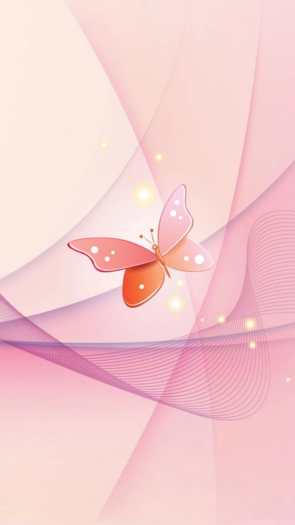 Pink Butterfly iPhone Wallpapers