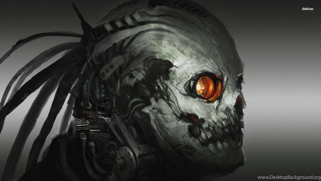 Cyborg Skull Wallpapers Digital Art Wallpapers