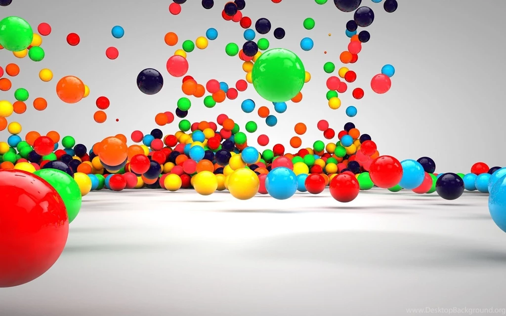 3D Colorful Balls HD Wallpapers