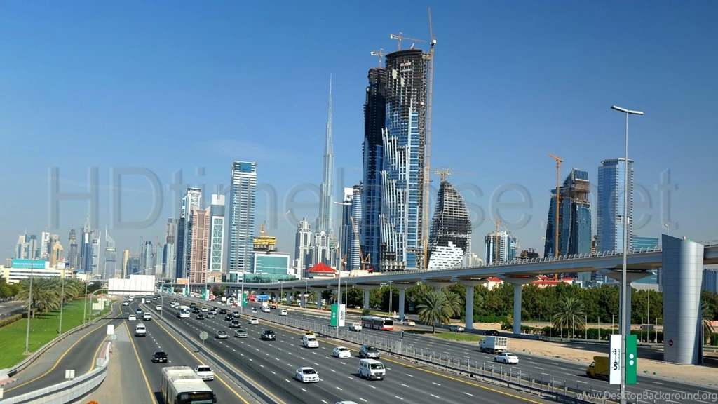 Ultra HD 4K Video Time Lapse Stock Footage Dubai Skyline, Sheikh ...