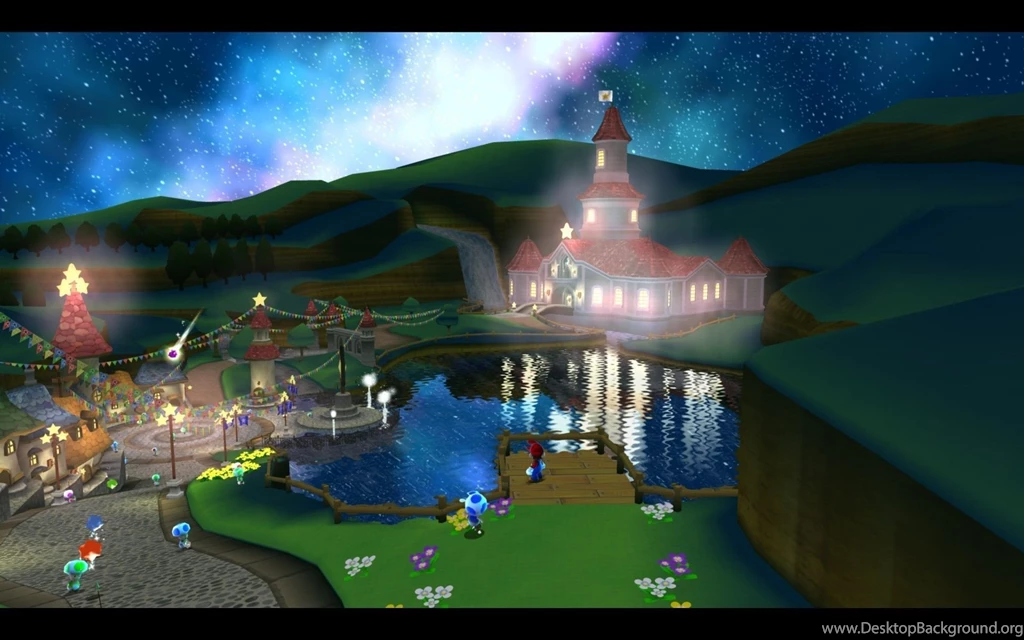 Mushroom Kingdom Super Mario Galaxy Wallpapers