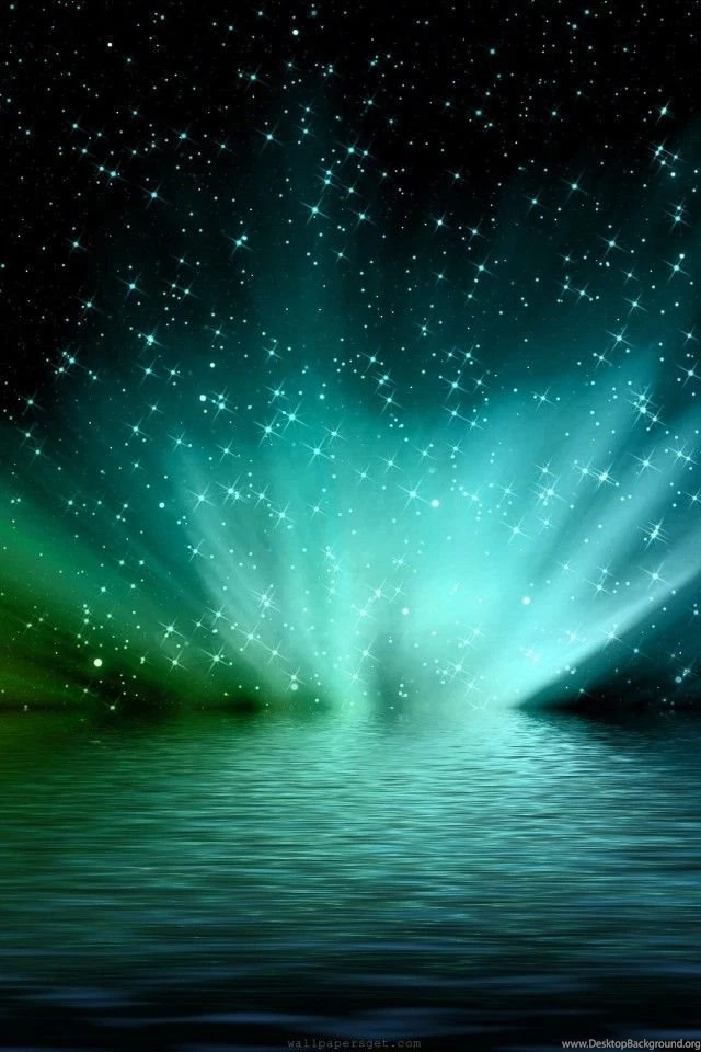 iPhone 4S Wallpapers Green Stars