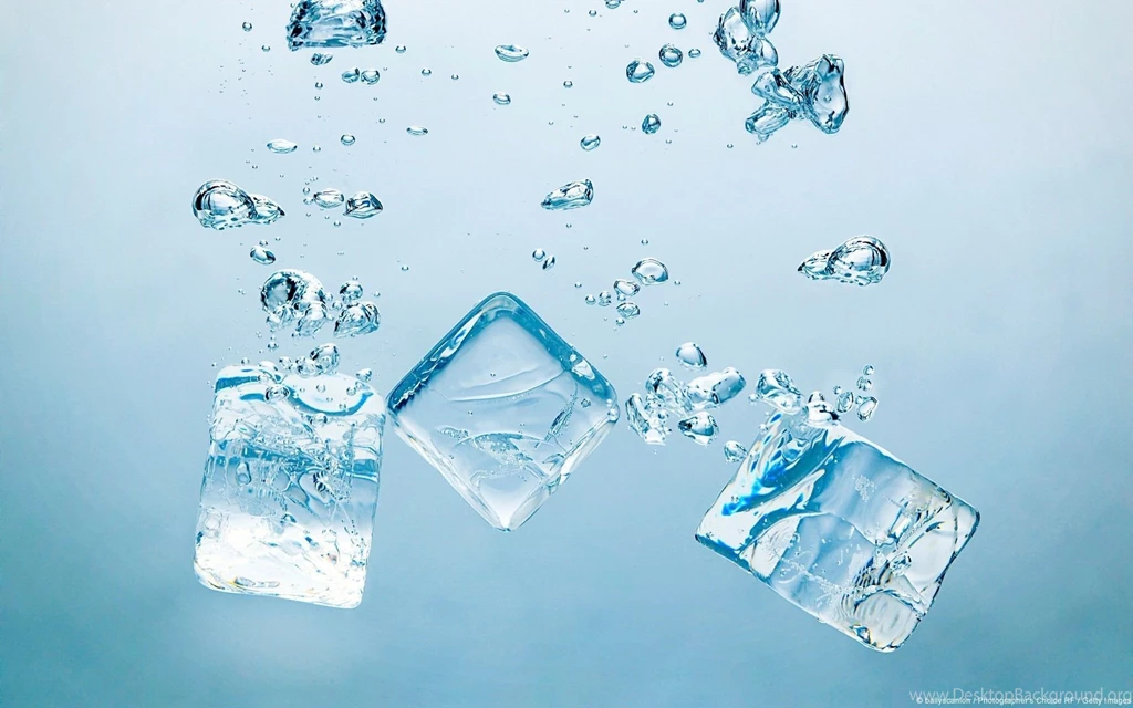 Water Ice Blue Bubbles Wallpapers