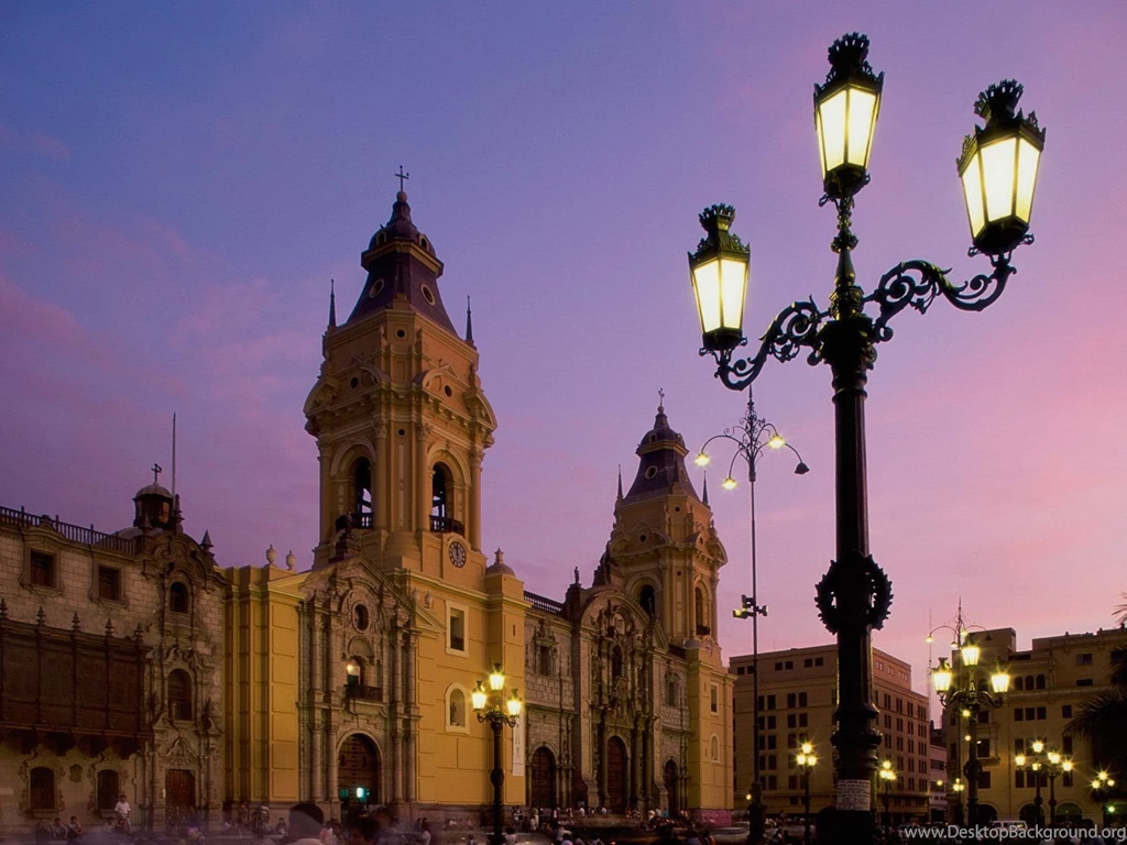 Cathedral Plaza De Armas, Lima, Peru Wallpapers
