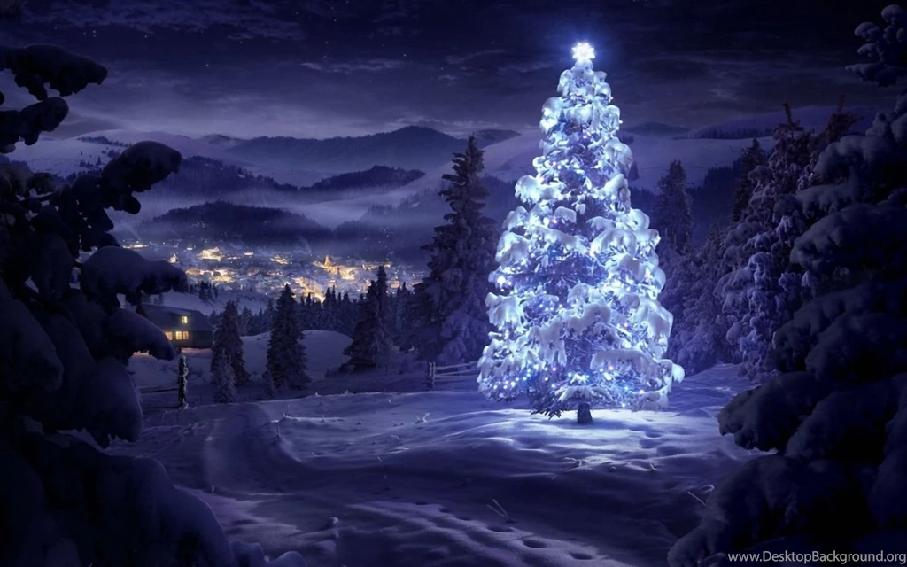 Christmas Tree Greeting Cards Mac Wallpapers Download