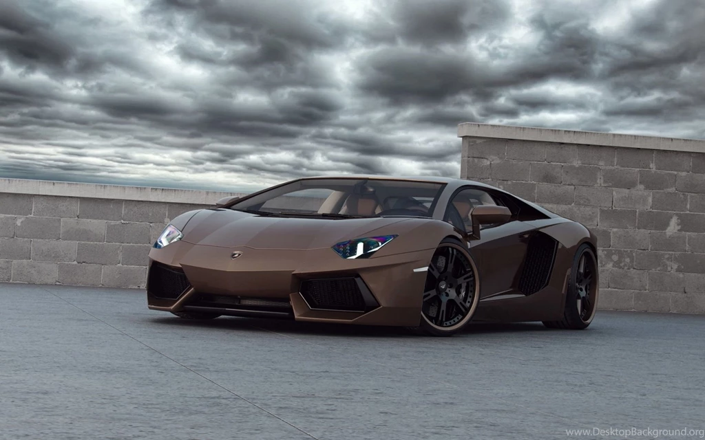 Brown Lamborghini Aventador Wallpapers