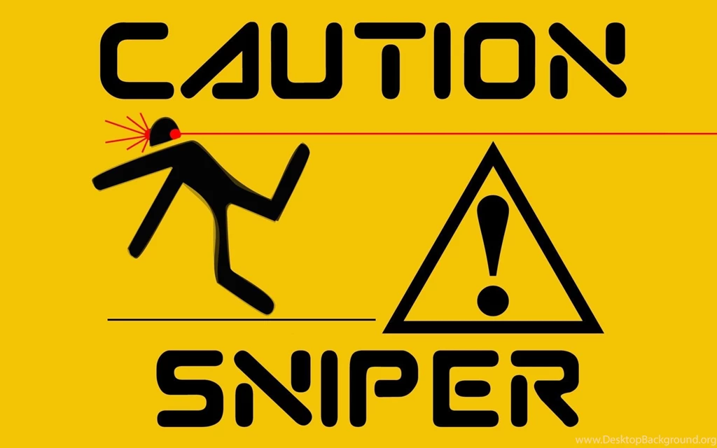 CAUTION SNIPER WALLPAPER (