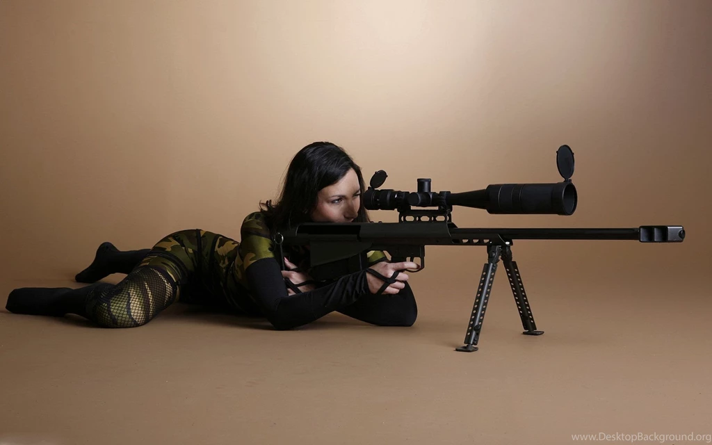 Women Sexy Weapns Guns Sniper Wallpapers