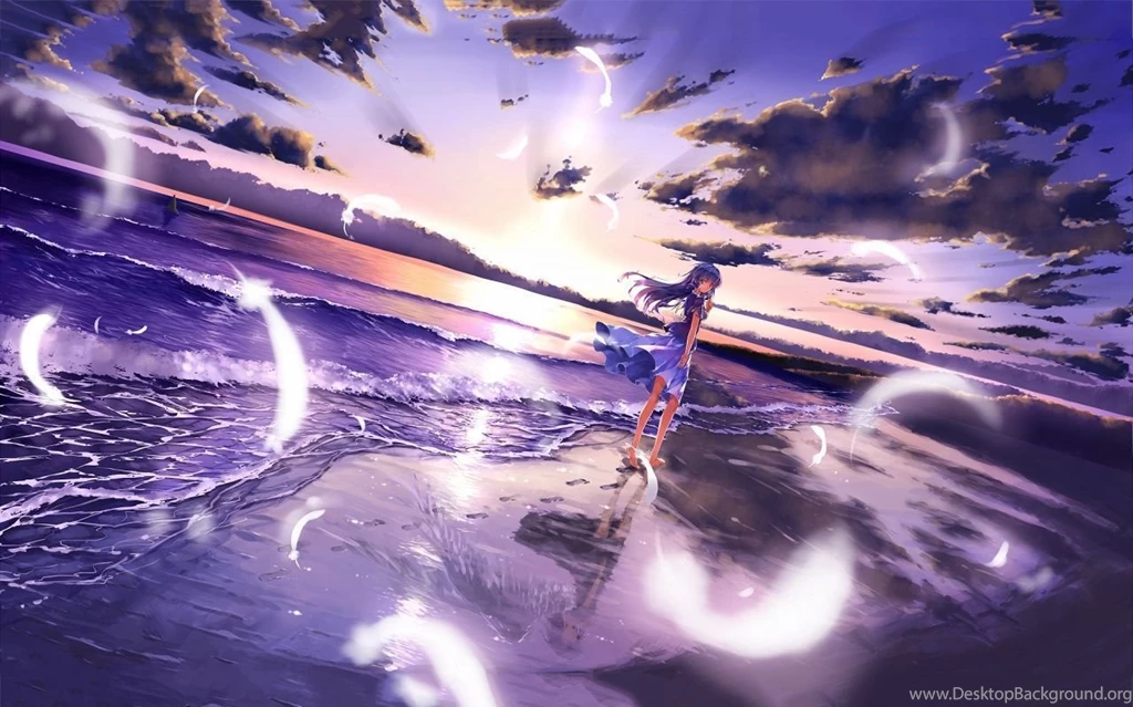 1280x800 Anime Girl Beach Wallpapers