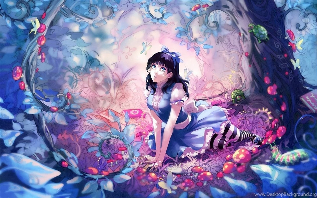 Anime Girl Fairy Forest Wallpapers
