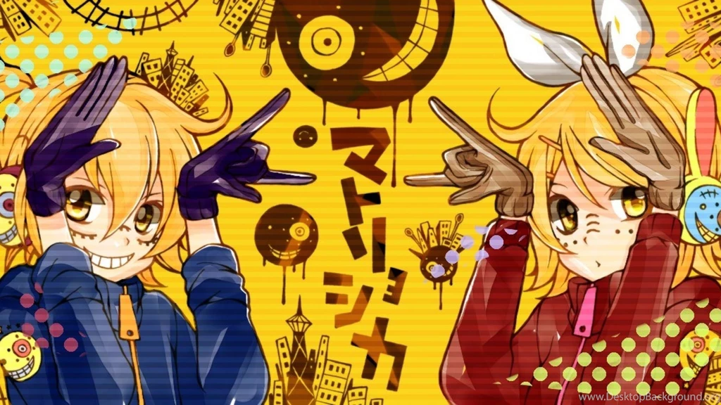 Vocaloid Kagamine Rin Len Matryoshka Wallpapers