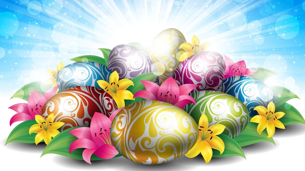 Lilies Eggs For Easter >> HD Wallpaper, Get It Now!