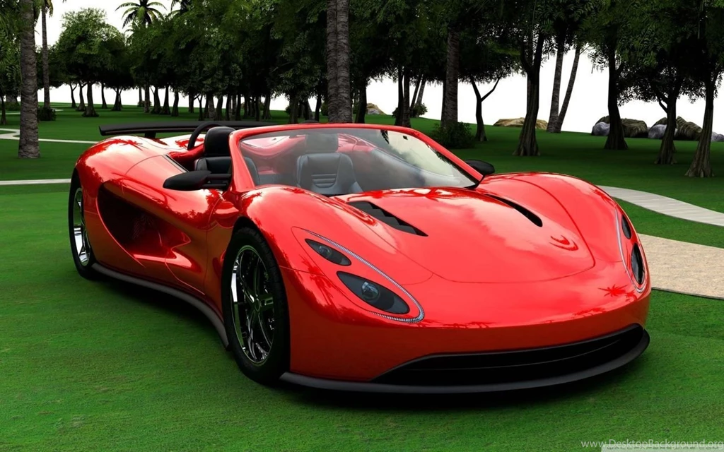 3D Red Supercar HD Desktop Wallpapers : High Definition ...