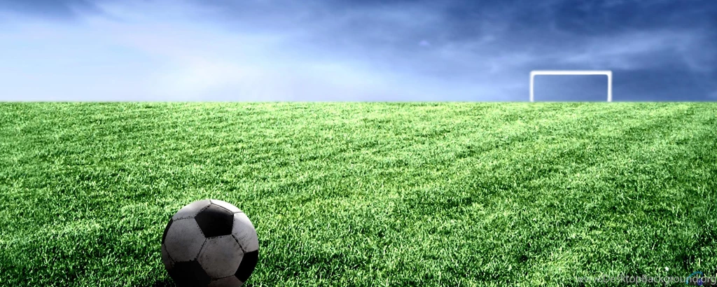 Download Wallpapers Soccer Ball On Grass (2560 X 1024 Dual Monitor ...