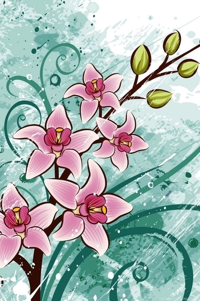 Free Iphone Wallpapers Hd Cute Abstract Iphone 4 Wallpapers Flower ...