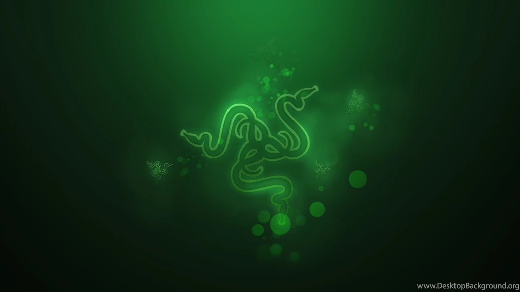 hi tech razer logo desktop wallpapers green hd wallpapers desktop